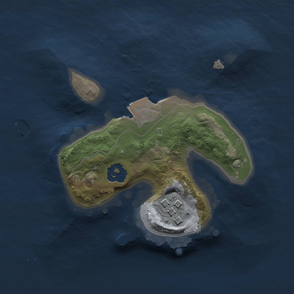 Rust Map: Procedural Map, Size: 1500, Seed: 112072639, 2 Monuments