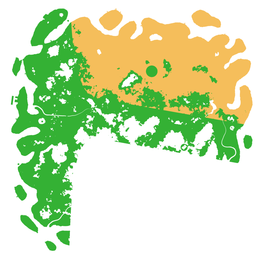 Biome Rust Map: Procedural Map, Size: 6000, Seed: 1515089294