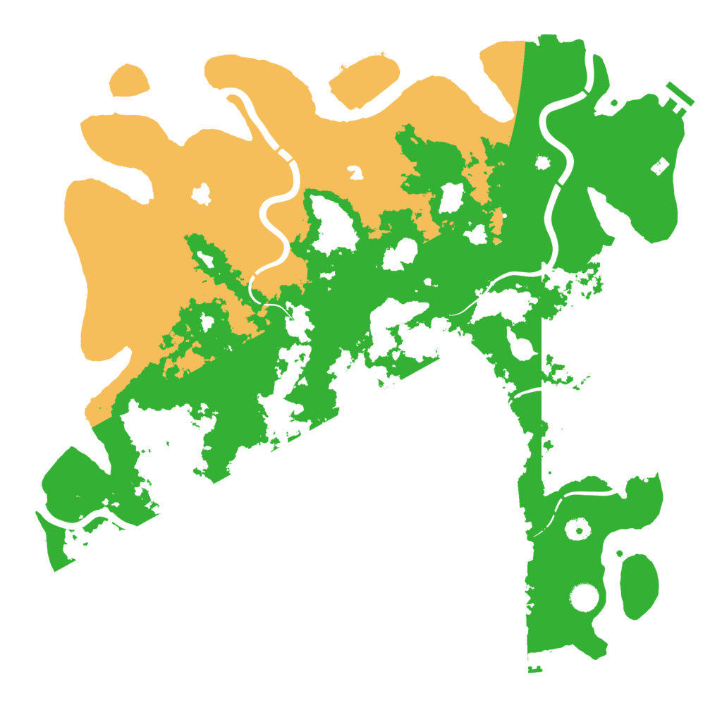 Biome Rust Map: Procedural Map, Size: 4500, Seed: 45389987