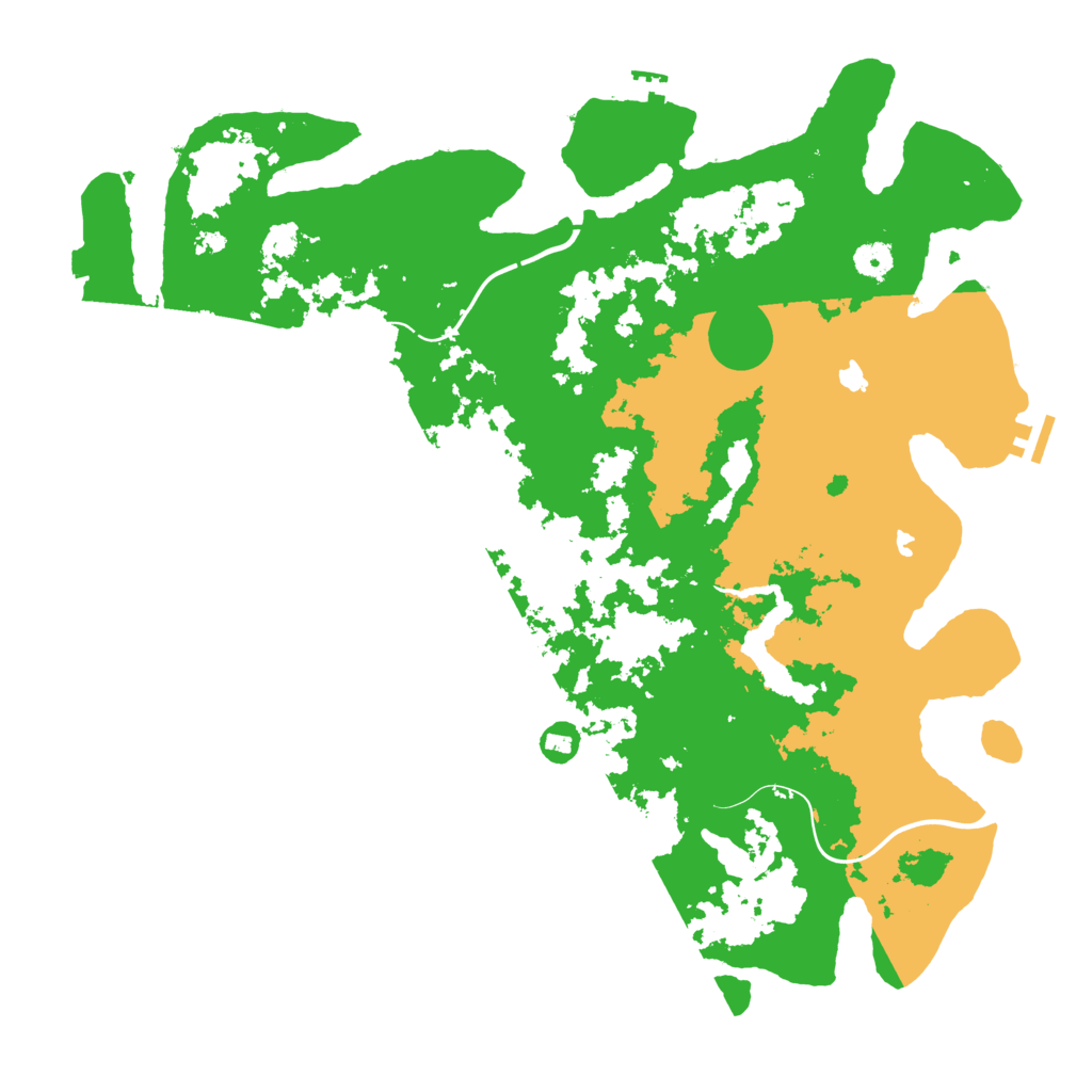 Biome Rust Map: Procedural Map, Size: 4500, Seed: 1737785006