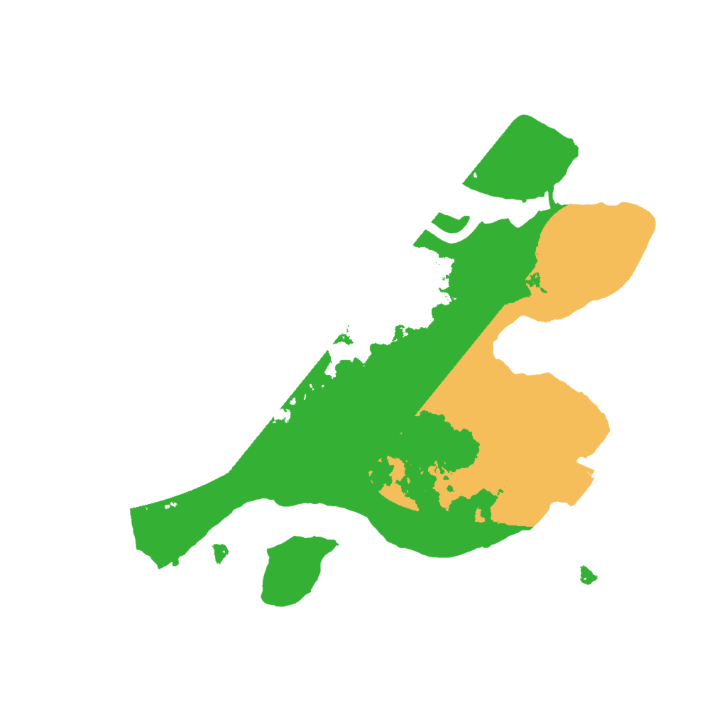 Biome Rust Map: Procedural Map, Size: 2000, Seed: 3413