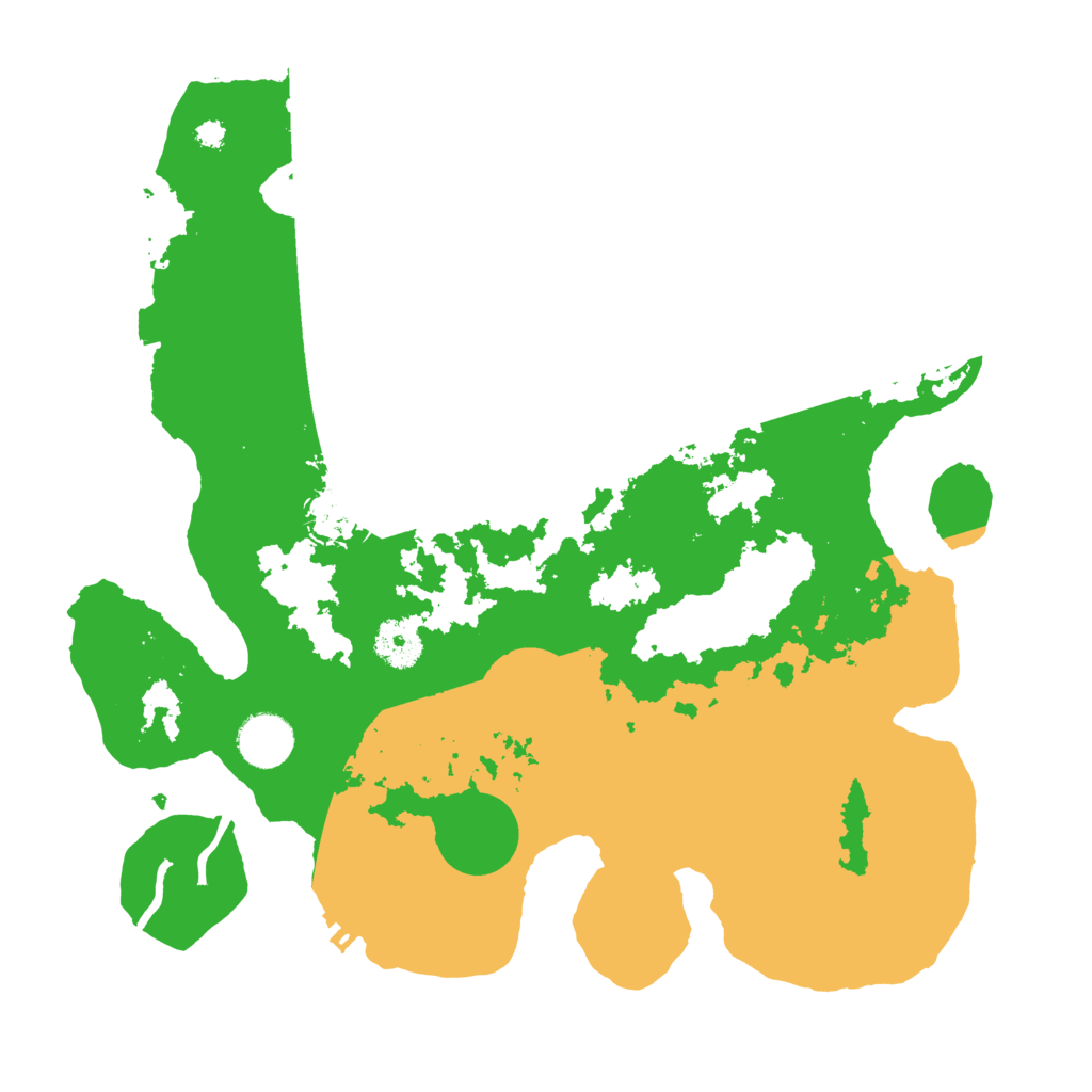 Biome Rust Map: Procedural Map, Size: 3500, Seed: 545548980