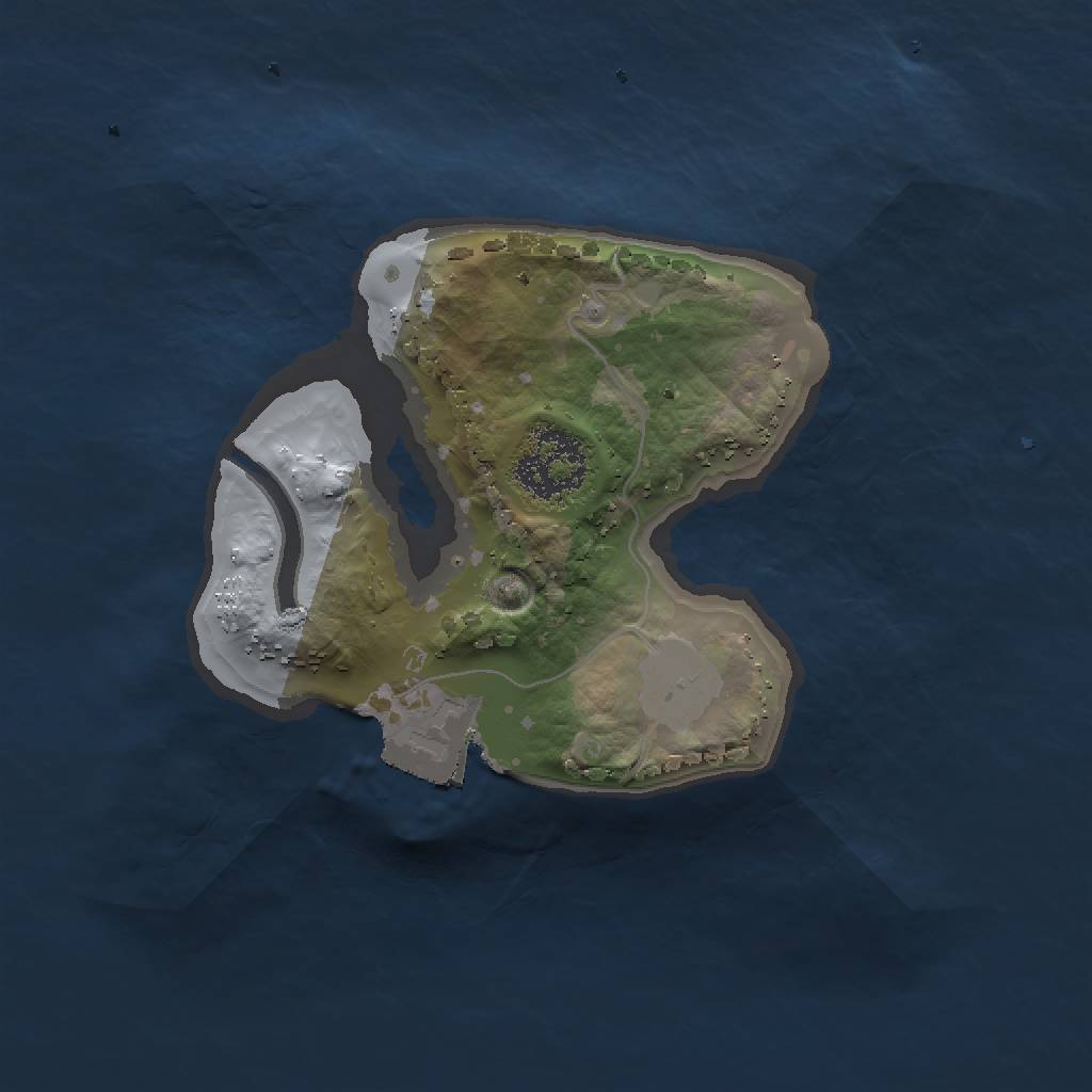 Rust Map: Procedural Map, Size: 1500, Seed: 1525599642, 3 Monuments