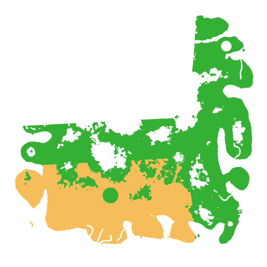 Biome Rust Map: Procedural Map, Size: 4500, Seed: 152906991