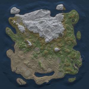 Thumbnail Rust Map: Procedural Map, Size: 4250, Seed: 1136706010, 19 Monuments