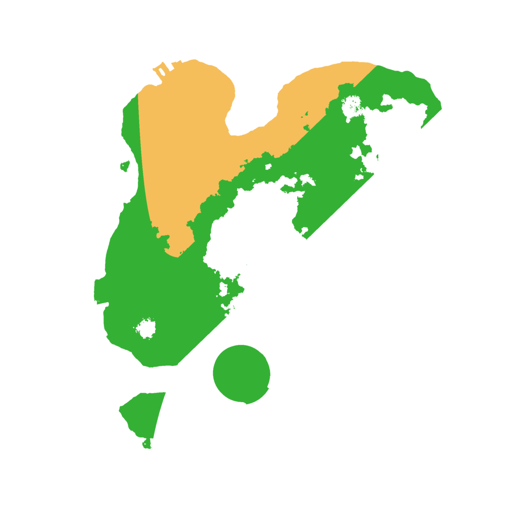 Biome Rust Map: Procedural Map, Size: 2400, Seed: 296933973
