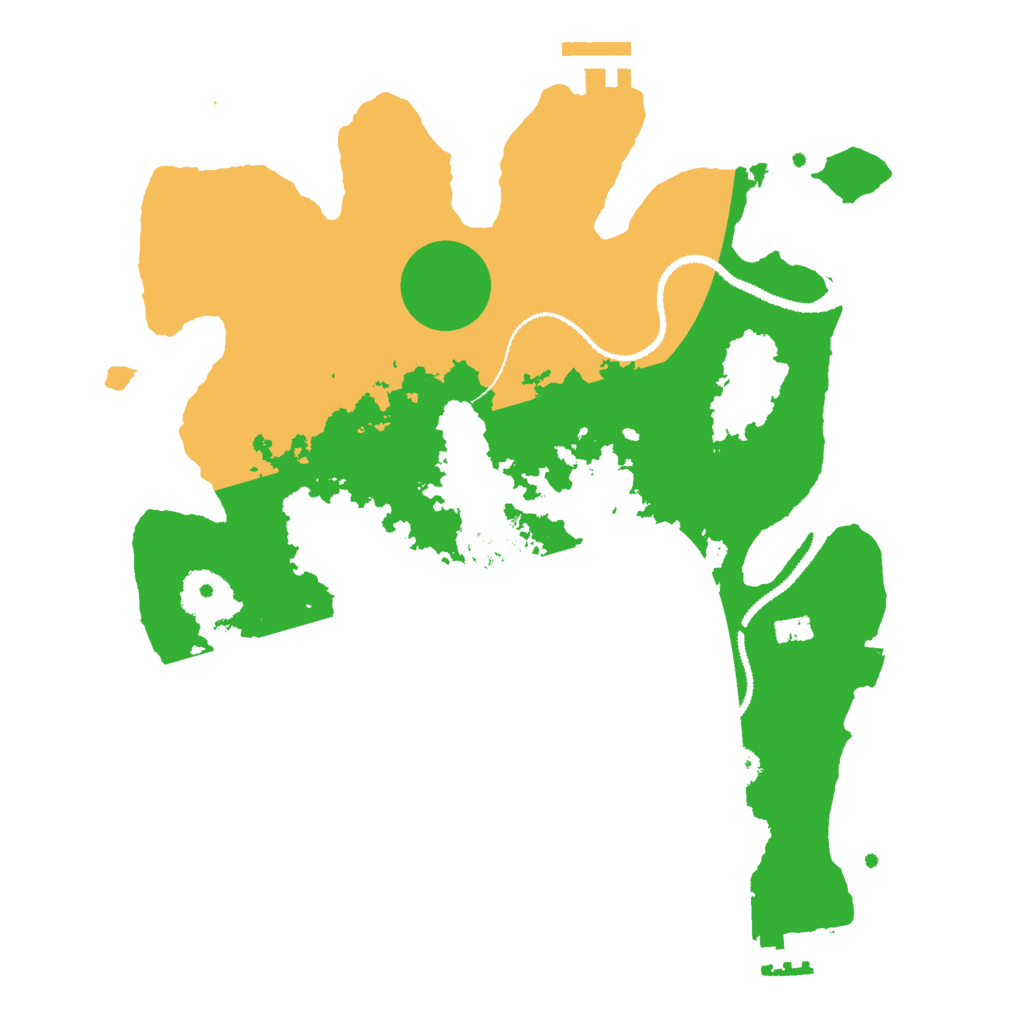 Biome Rust Map: Procedural Map, Size: 3000, Seed: 405853771