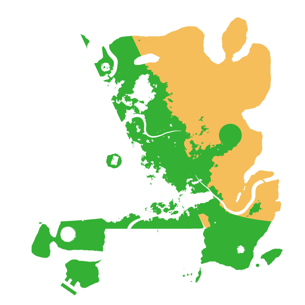 Biome Rust Map: Procedural Map, Size: 3550, Seed: 611198482