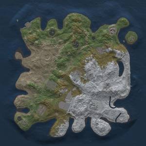 Thumbnail Rust Map: Procedural Map, Size: 3500, Seed: 237361275, 16 Monuments