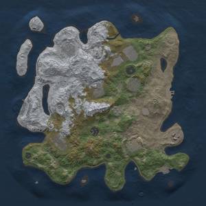 Thumbnail Rust Map: Procedural Map, Size: 3500, Seed: 547401625, 17 Monuments