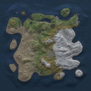 Thumbnail Rust Map: Procedural Map, Size: 3250, Seed: 275579396, 12 Monuments