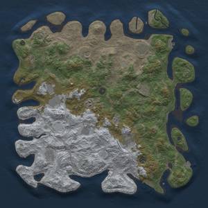 Thumbnail Rust Map: Procedural Map, Size: 4500, Seed: 96748798, 19 Monuments