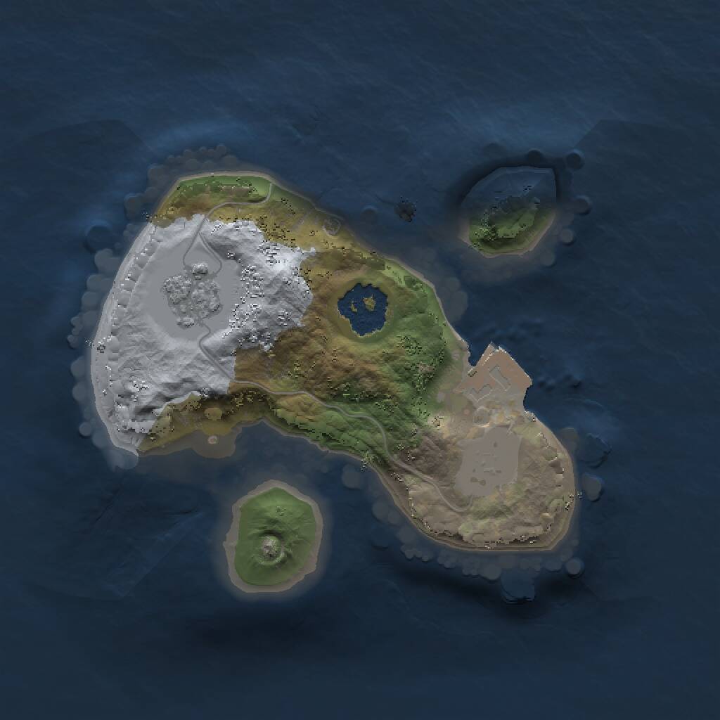 Rust Map: Procedural Map, Size: 1462, Seed: 1448785144, 2 Monuments