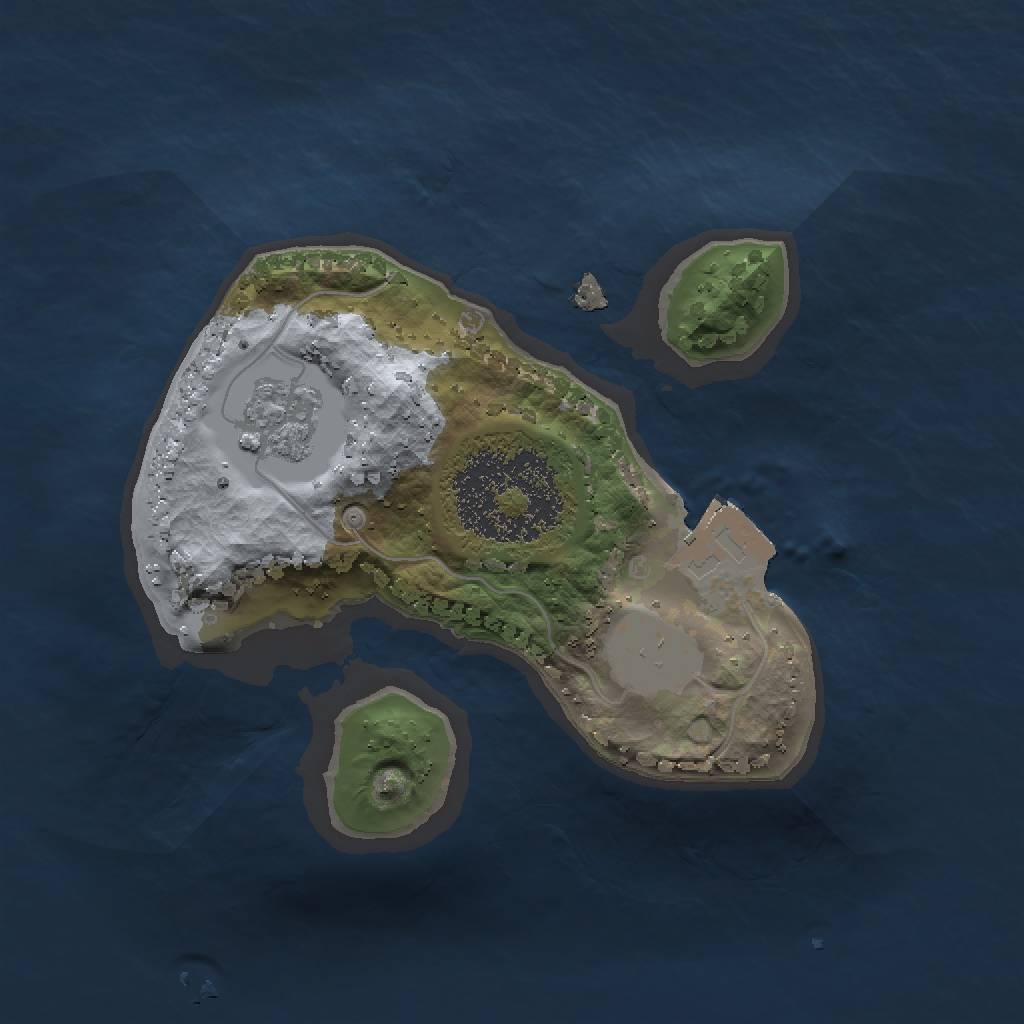 Rust Map: Procedural Map, Size: 1462, Seed: 1448785144, 4 Monuments