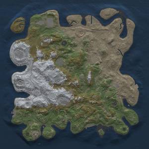 Thumbnail Rust Map: Procedural Map, Size: 4250, Seed: 998072, 19 Monuments