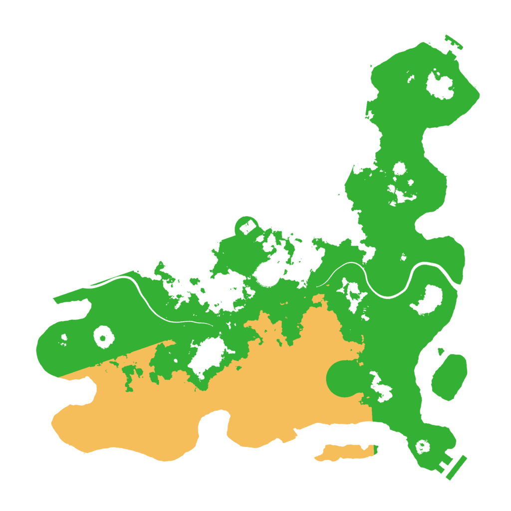 Biome Rust Map: Procedural Map, Size: 3650, Seed: 648252