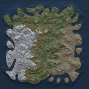 Thumbnail Rust Map: Procedural Map, Size: 4500, Seed: 379794616, 19 Monuments