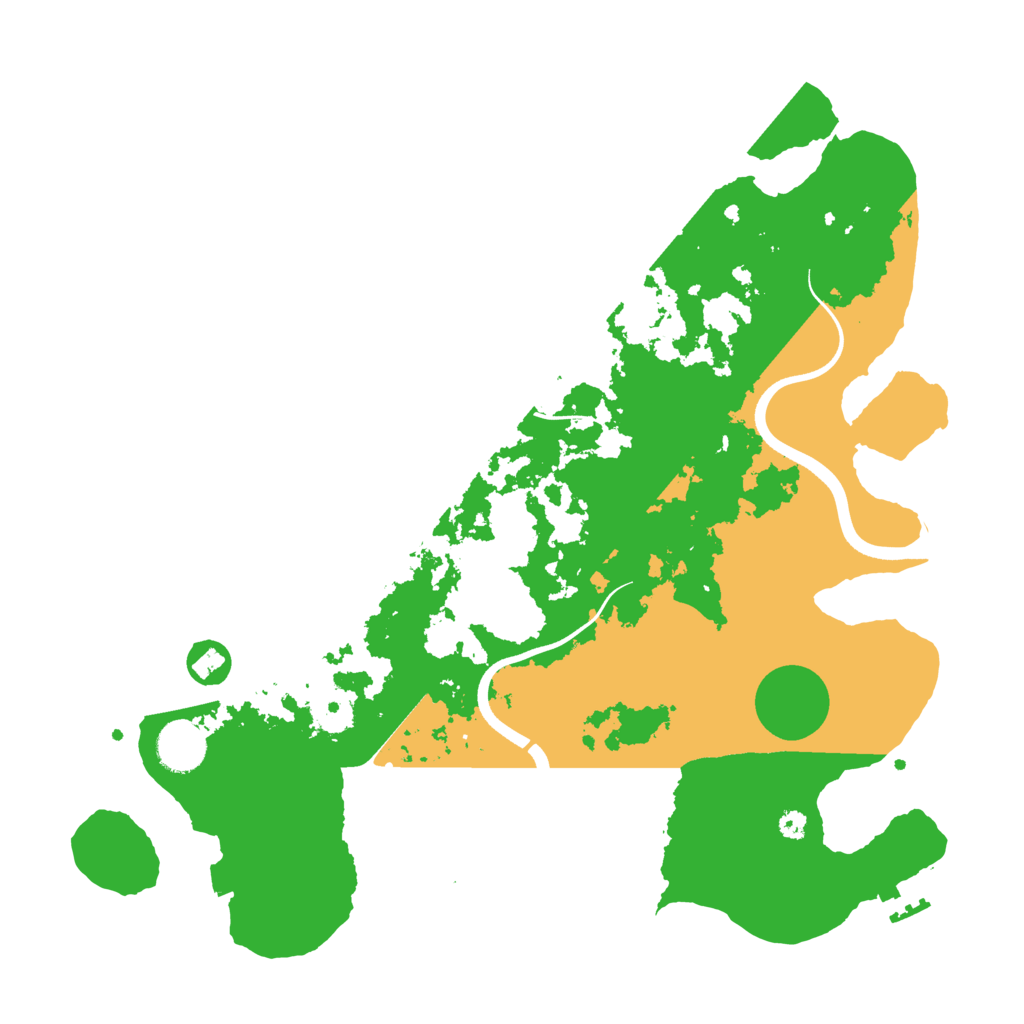 Biome Rust Map: Procedural Map, Size: 3650, Seed: 1676403