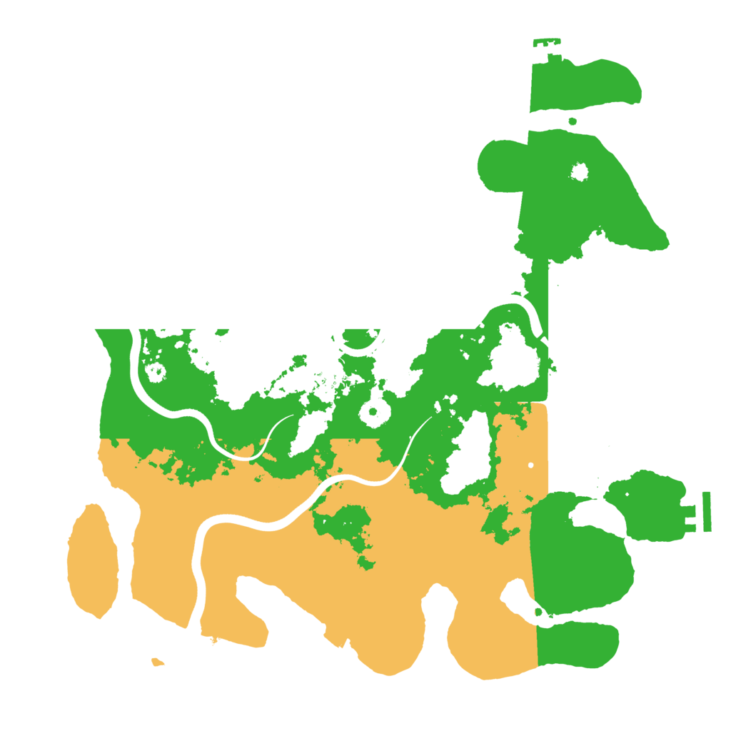 Biome Rust Map: Procedural Map, Size: 3700, Seed: 162067787