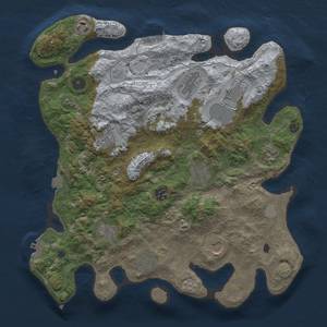Thumbnail Rust Map: Procedural Map, Size: 3700, Seed: 190122270, 19 Monuments