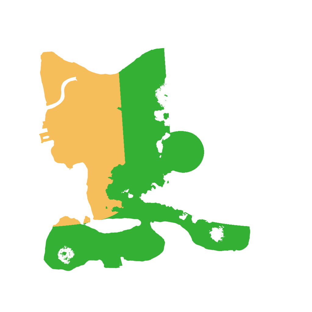 Biome Rust Map: Procedural Map, Size: 2000, Seed: 25996