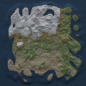 Thumbnail Rust Map: Procedural Map, Size: 4000, Seed: 71043250, 19 Monuments