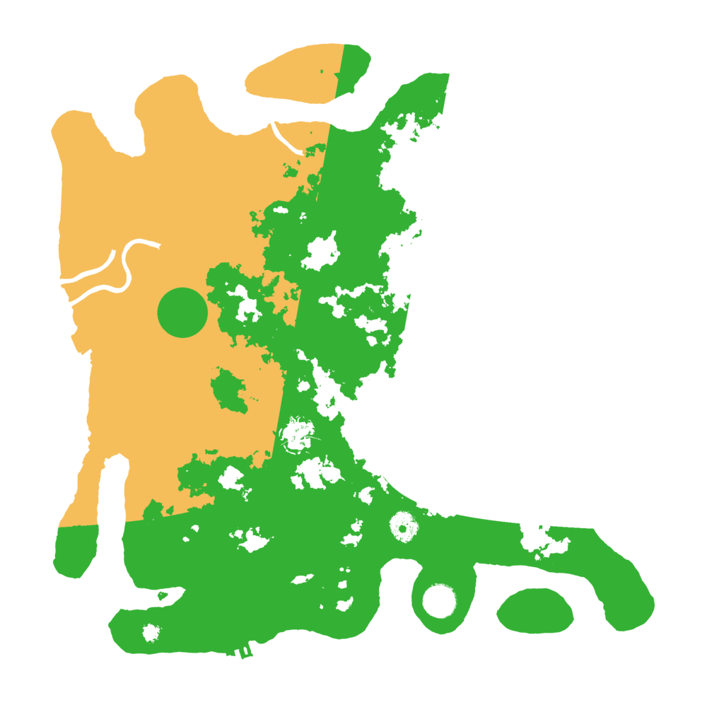 Biome Rust Map: Procedural Map, Size: 3800, Seed: 20231229