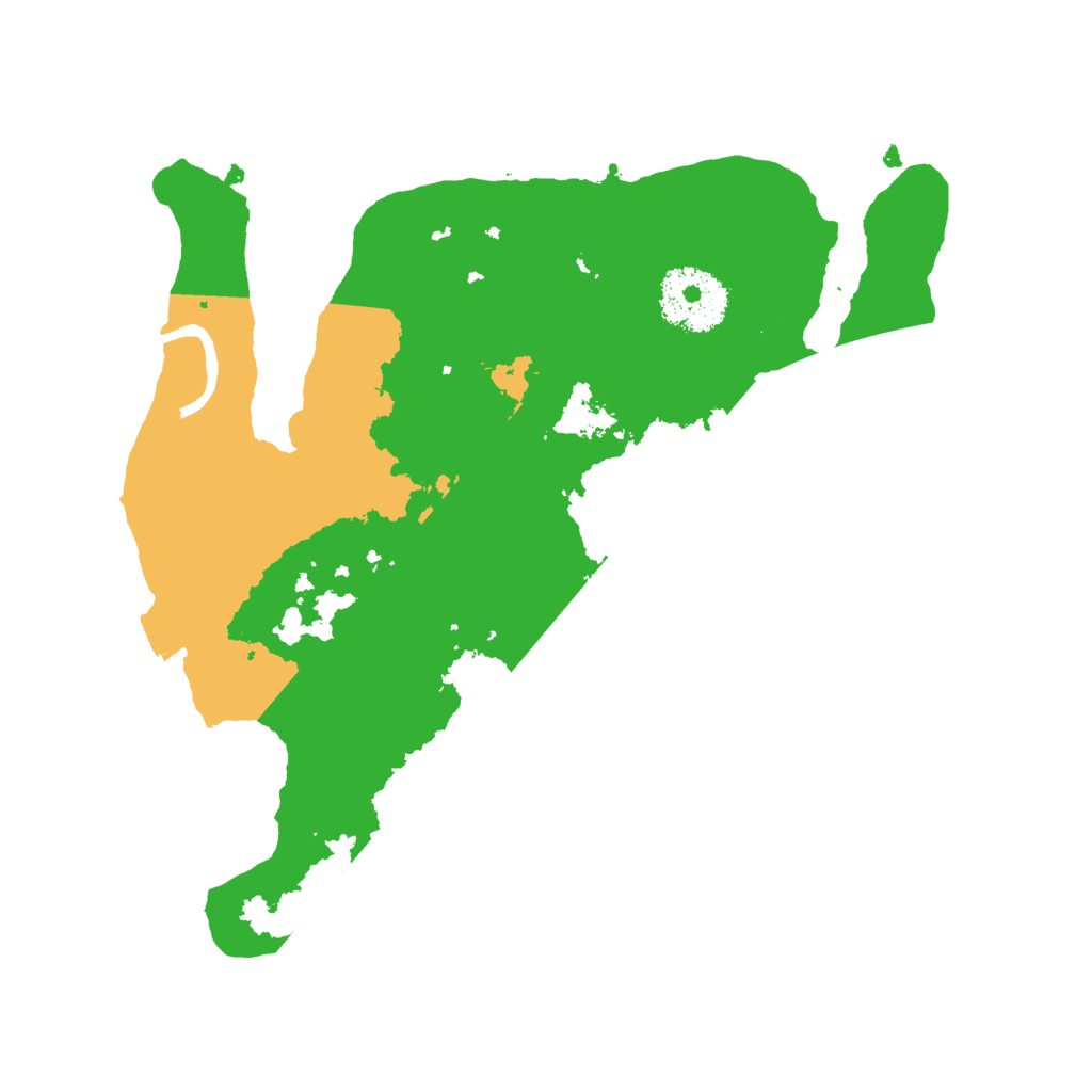 Biome Rust Map: Procedural Map, Size: 2500, Seed: 1043856845