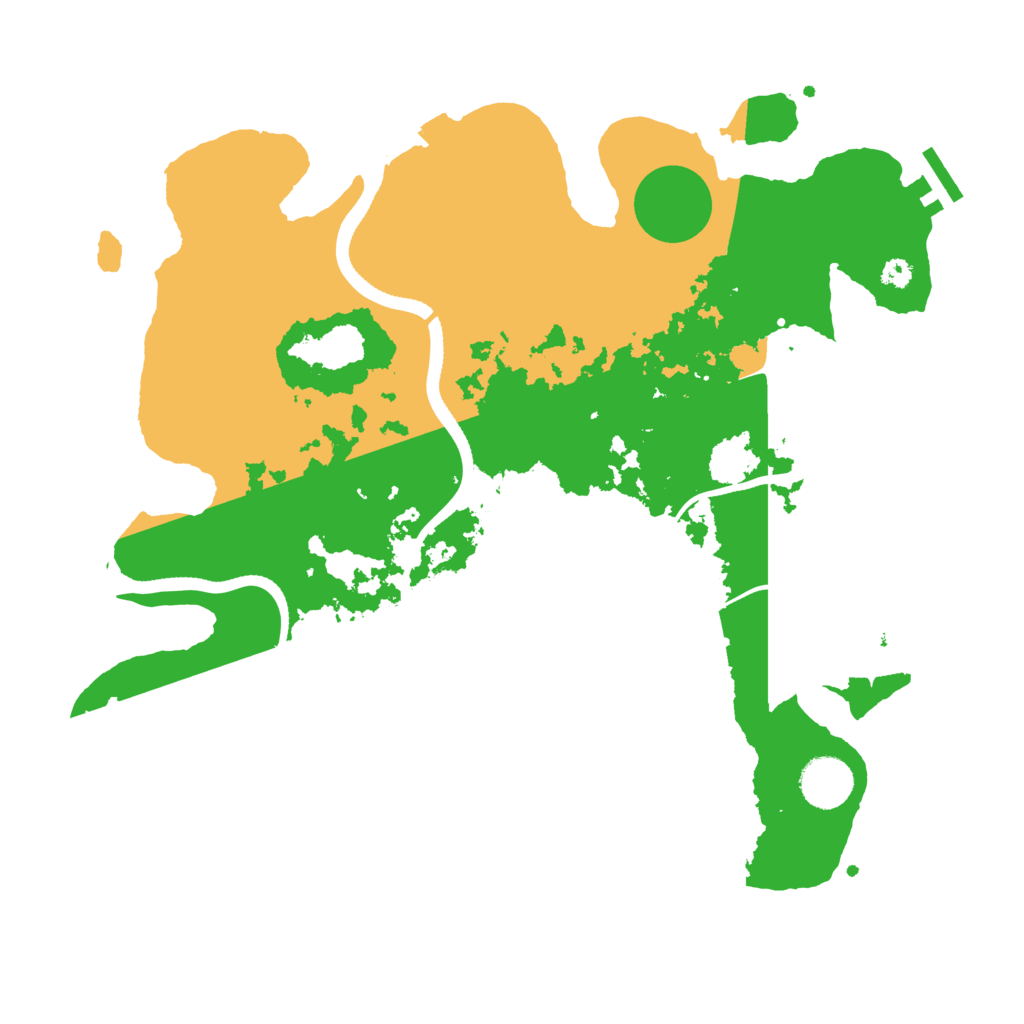 Biome Rust Map: Procedural Map, Size: 3500, Seed: 145893220