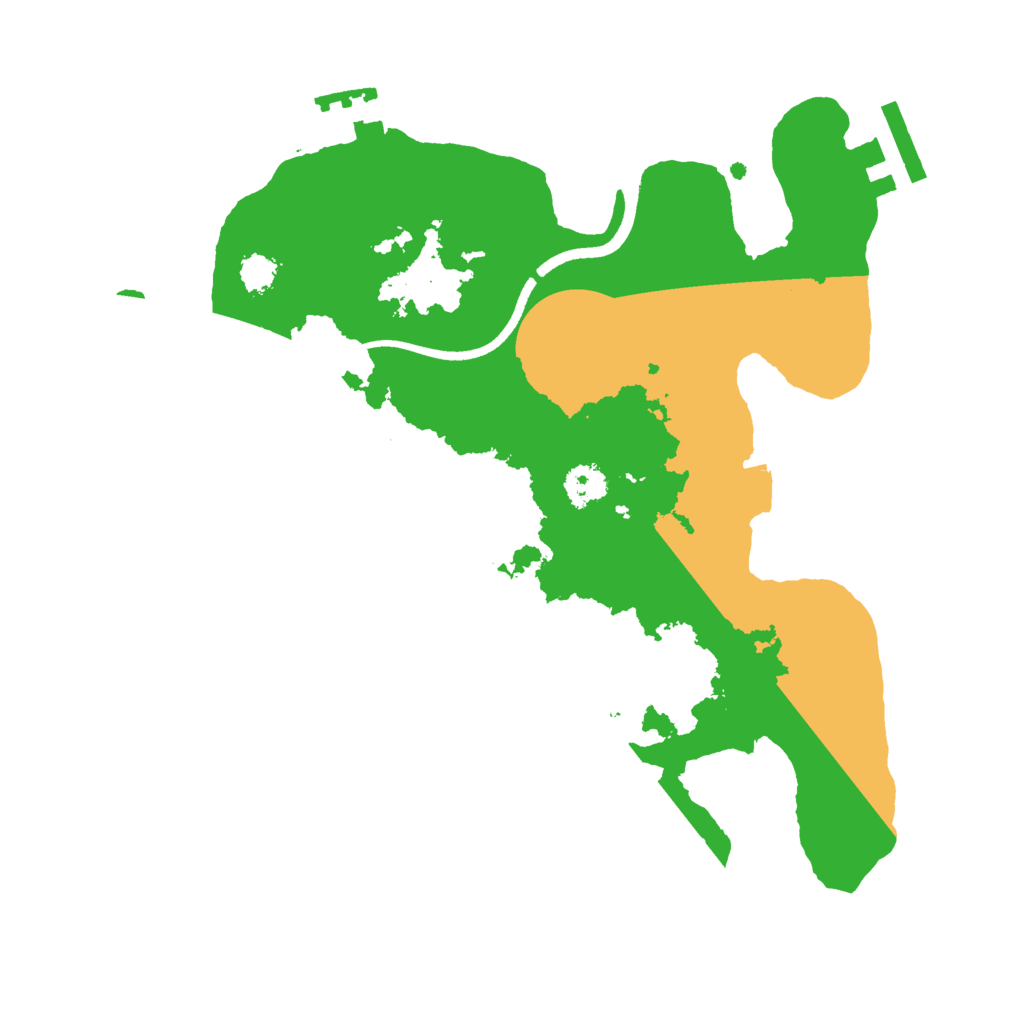 Biome Rust Map: Procedural Map, Size: 2500, Seed: 1287375194
