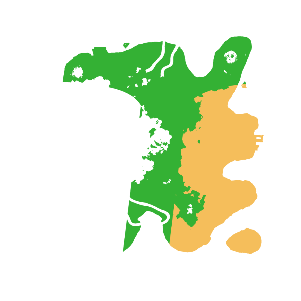 Biome Rust Map: Procedural Map, Size: 2500, Seed: 78496