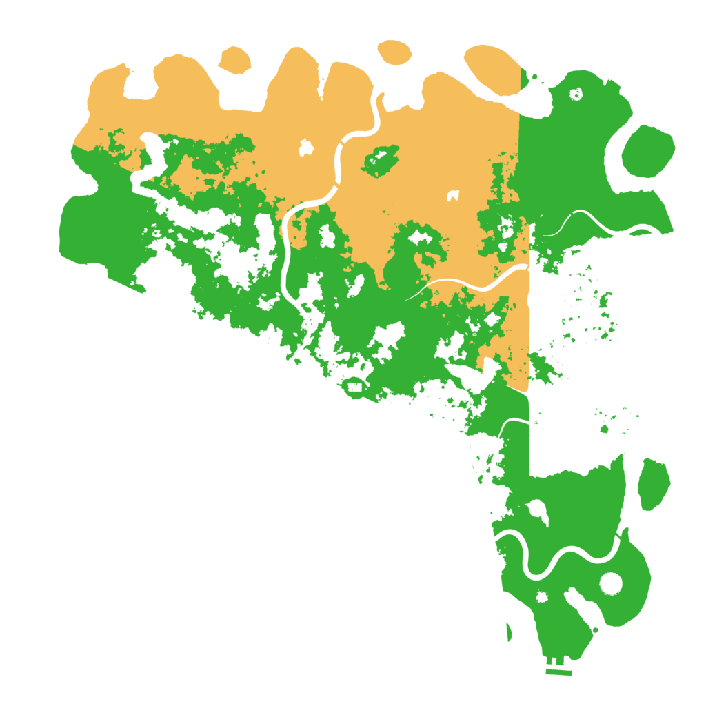 Biome Rust Map: Procedural Map, Size: 5500, Seed: 33