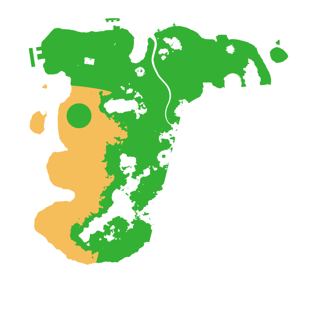 Biome Rust Map: Procedural Map, Size: 3300, Seed: 2461503
