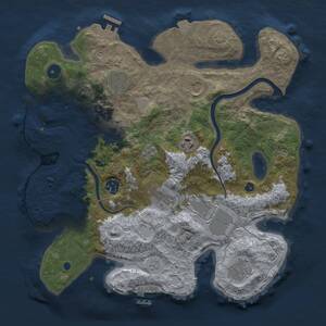 Thumbnail Rust Map: Procedural Map, Size: 3500, Seed: 26493417, 15 Monuments