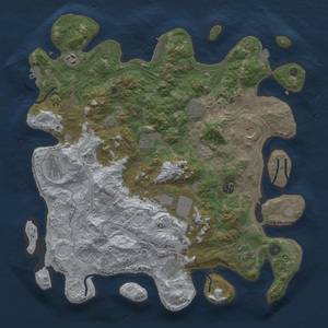 Thumbnail Rust Map: Procedural Map, Size: 4250, Seed: 1277991278, 18 Monuments