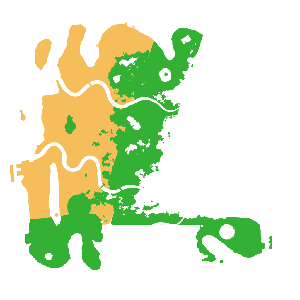Biome Rust Map: Procedural Map, Size: 3500, Seed: 578014518