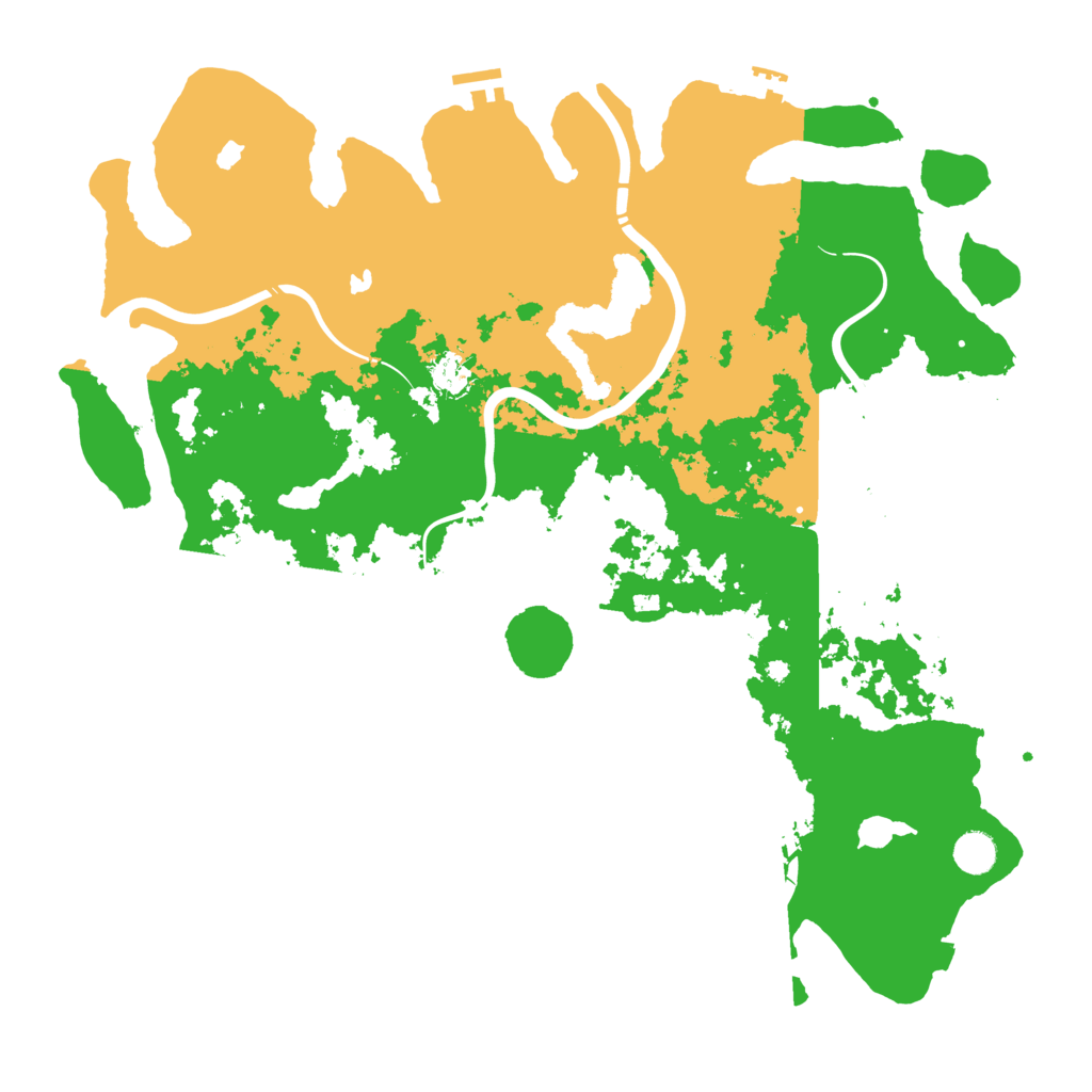 Biome Rust Map: Procedural Map, Size: 4500, Seed: 71590936