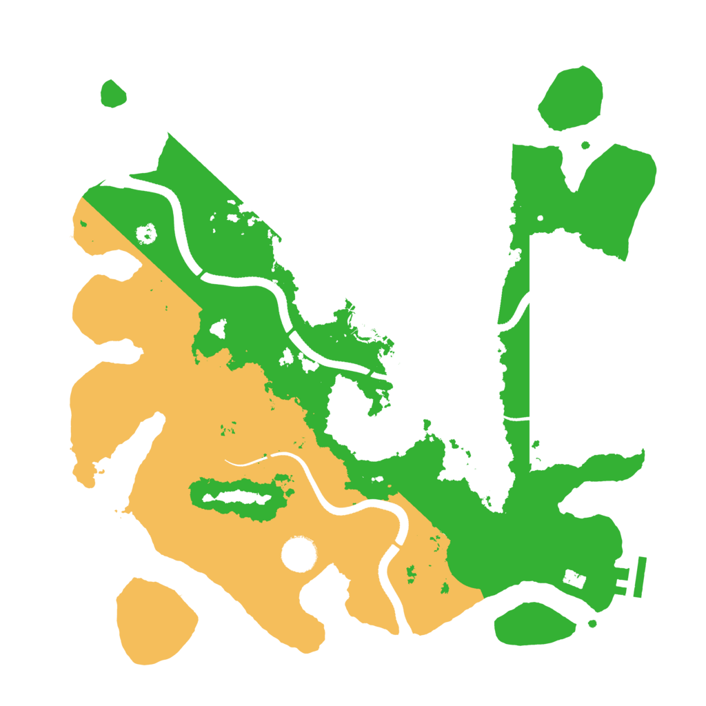 Biome Rust Map: Procedural Map, Size: 3500, Seed: 767493145
