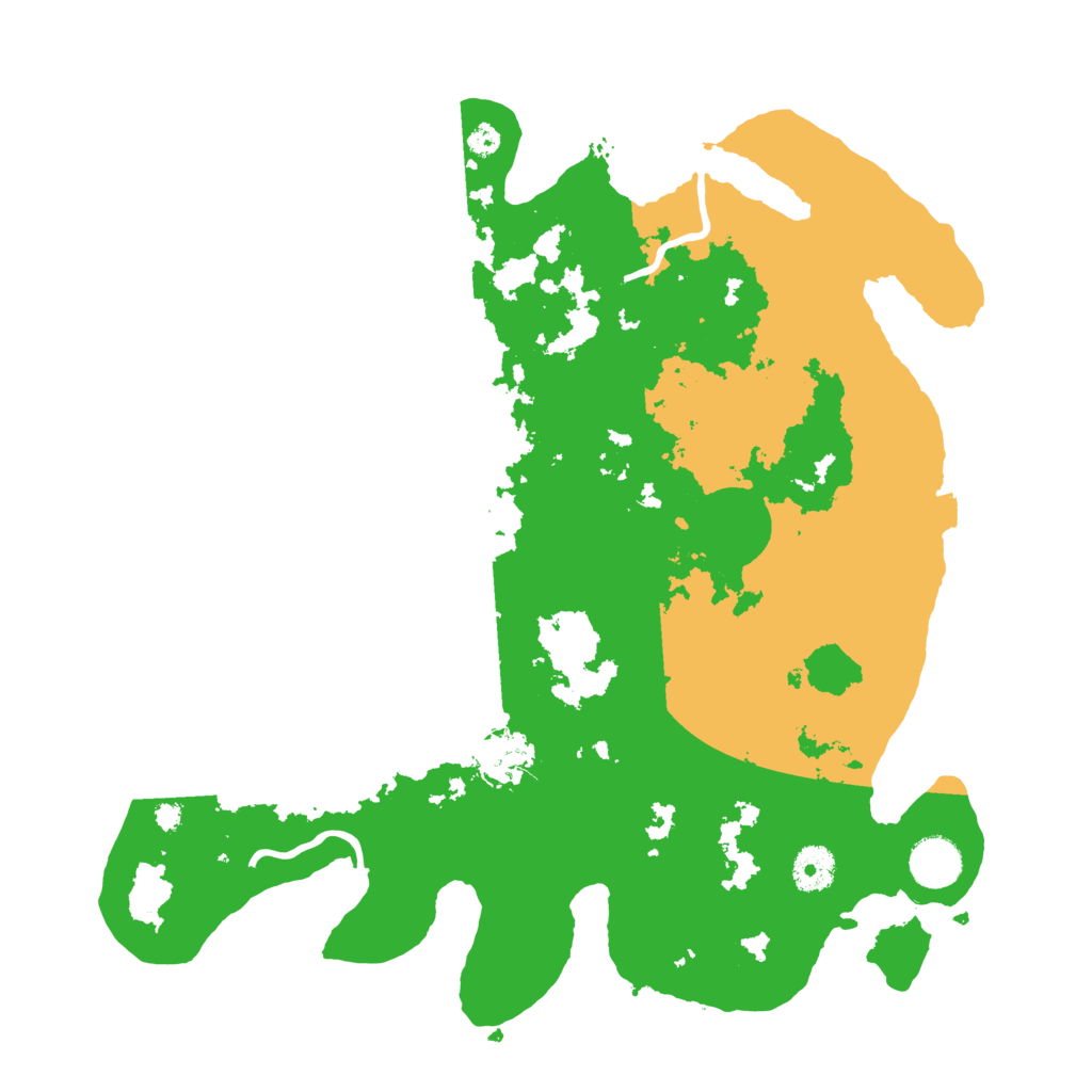 Biome Rust Map: Procedural Map, Size: 3700, Seed: 1801018082