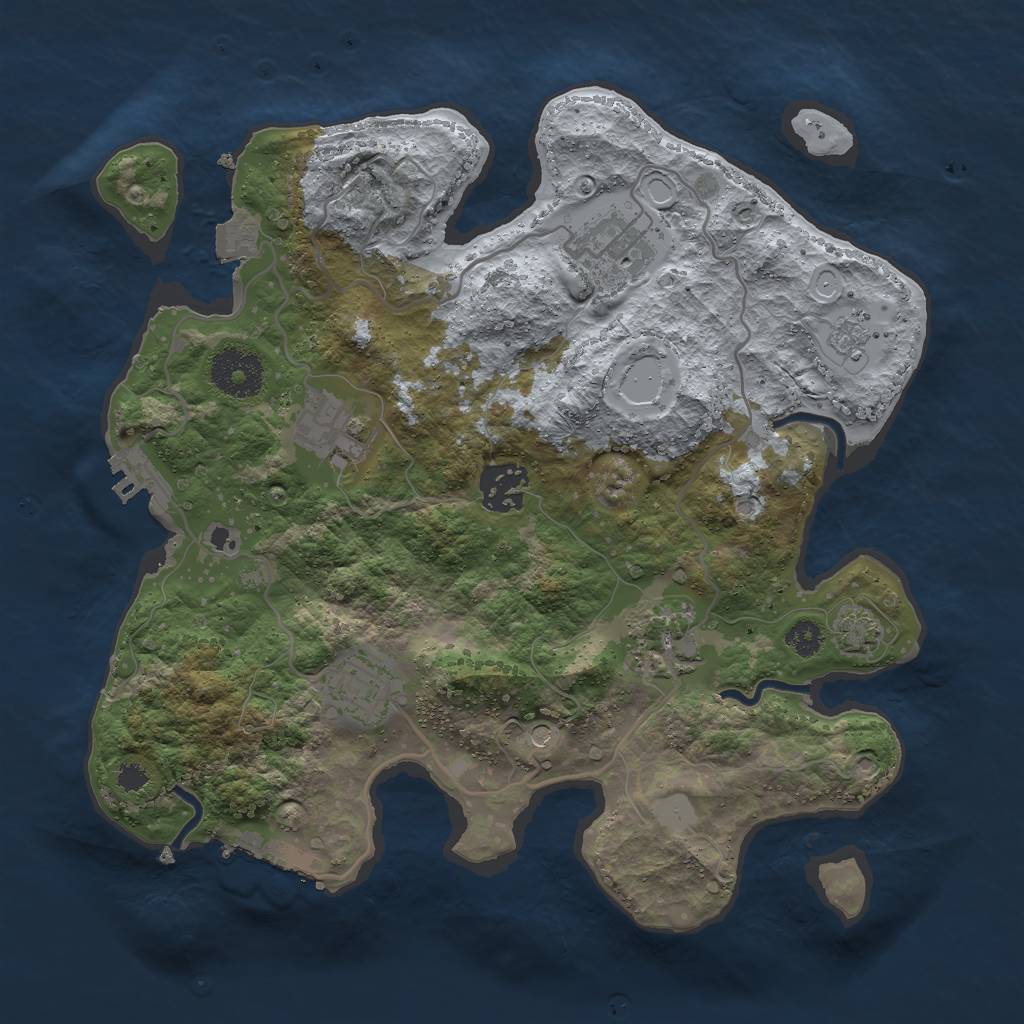 Procedural Map :: Rust Map :: Just-Wiped