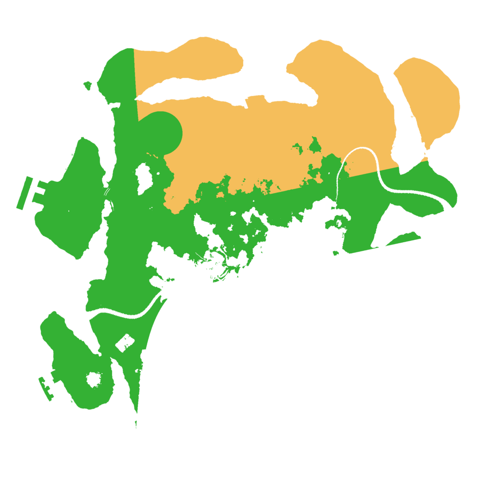 Biome Rust Map: Procedural Map, Size: 3000, Seed: 8149206