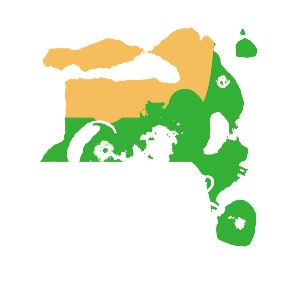 Biome Rust Map: Procedural Map, Size: 2400, Seed: 1812559853