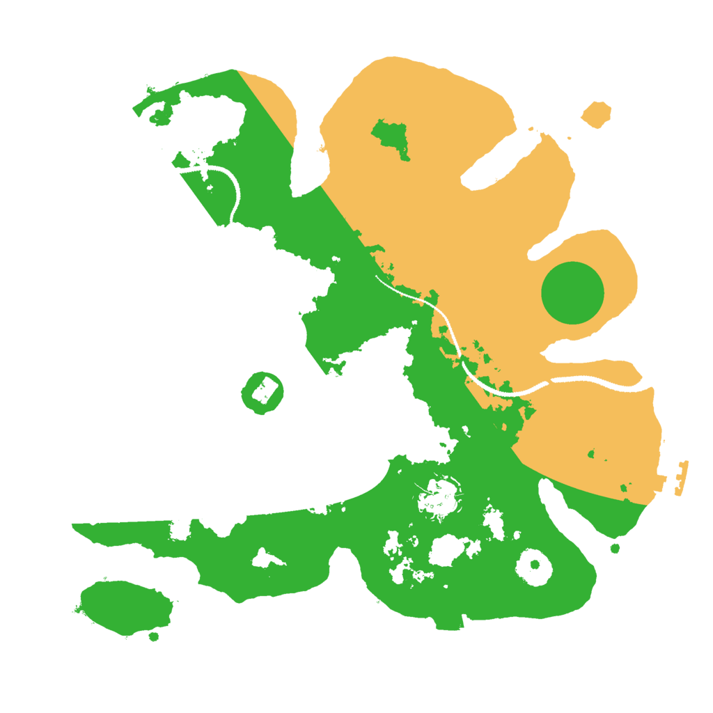 Biome Rust Map: Procedural Map, Size: 3000, Seed: 22655