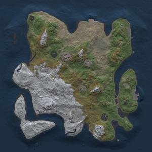 Thumbnail Rust Map: Procedural Map, Size: 3250, Seed: 1342622856, 14 Monuments