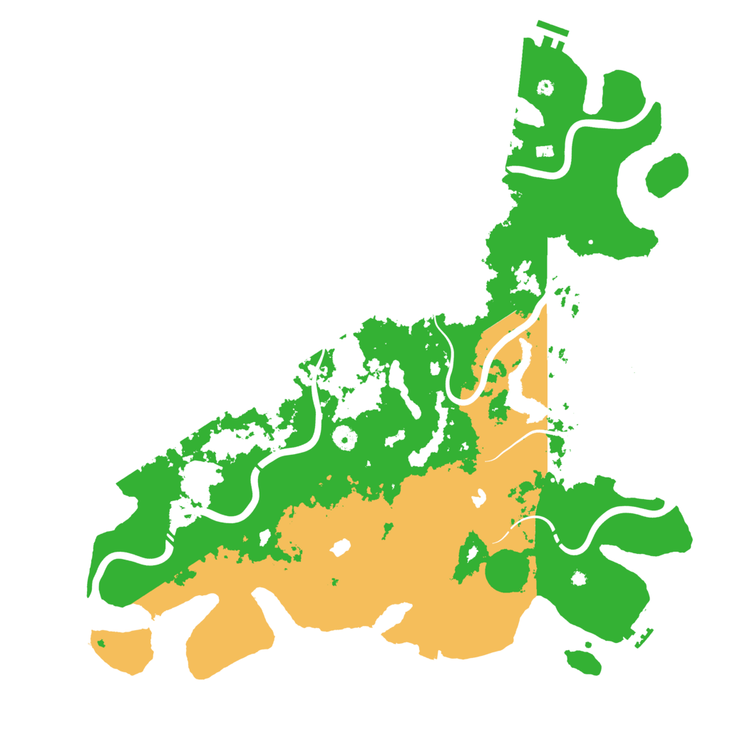 Biome Rust Map: Procedural Map, Size: 4500, Seed: 75296886