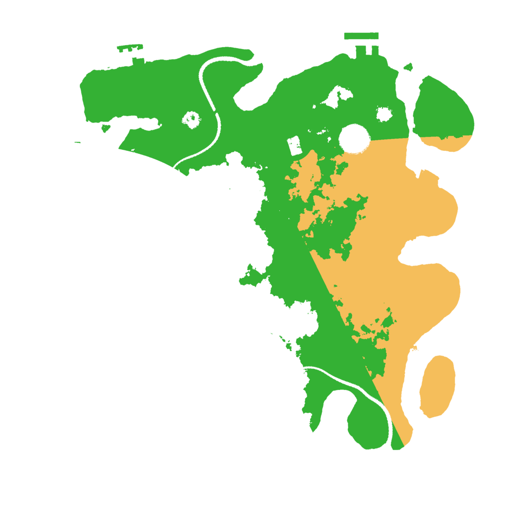 Biome Rust Map: Procedural Map, Size: 3000, Seed: 438277317