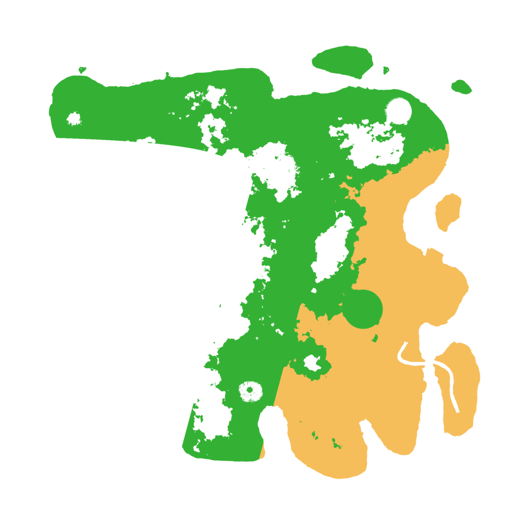 Biome Rust Map: Procedural Map, Size: 3500, Seed: 73886179