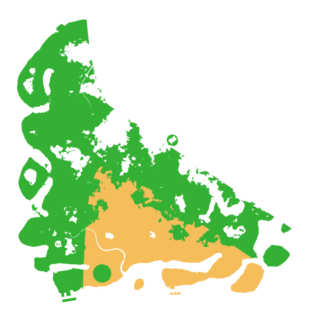 Biome Rust Map: Procedural Map, Size: 4500, Seed: 509706377
