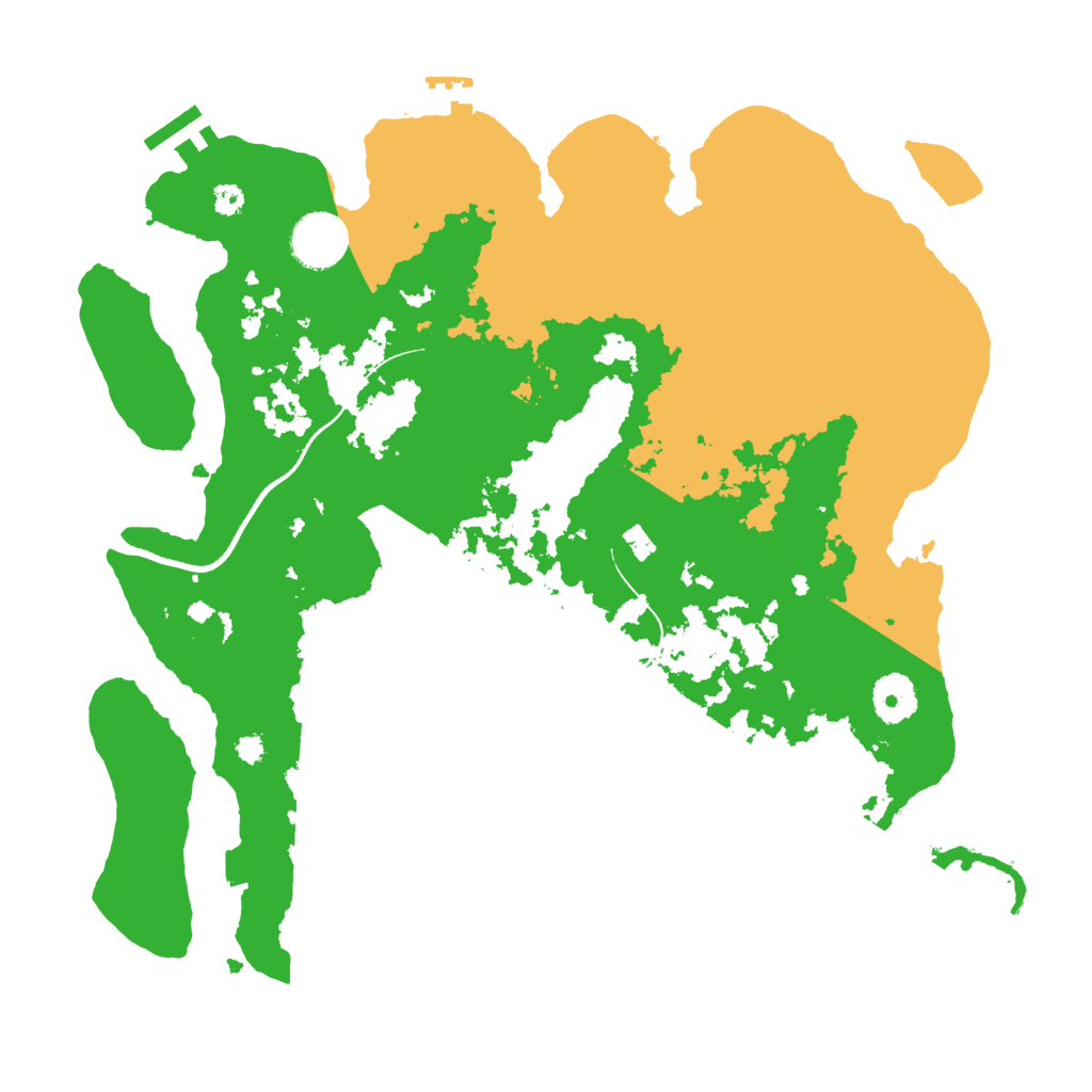 Biome Rust Map: Procedural Map, Size: 3500, Seed: 1976660075