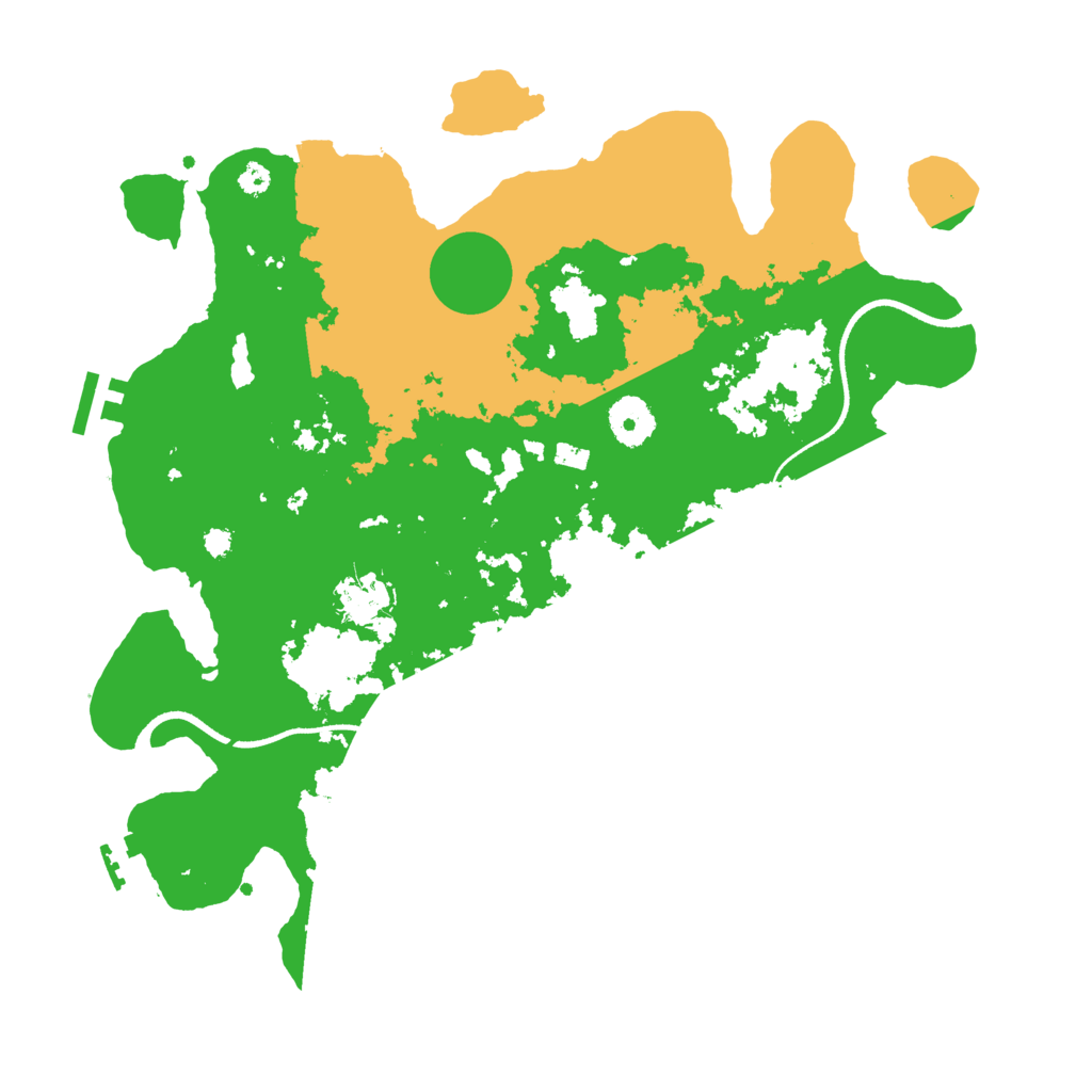 Biome Rust Map: Procedural Map, Size: 3500, Seed: 14740